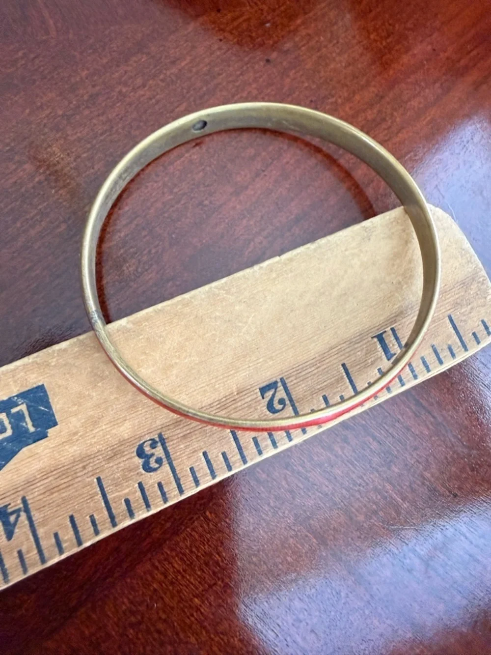 Vintage Red Enamel Bangle